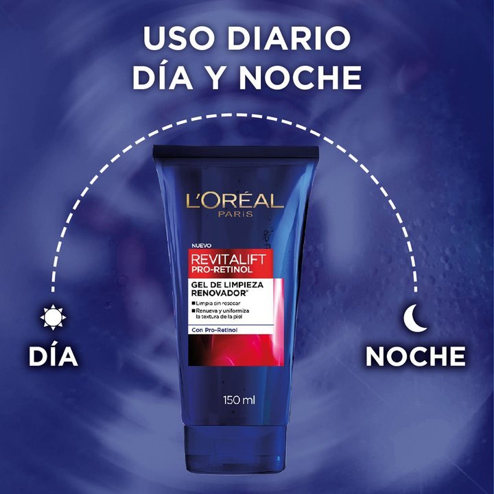 GEL DE LIMPIEZA CON PRO RETINOL REVITALIFT USO DIARIO 5